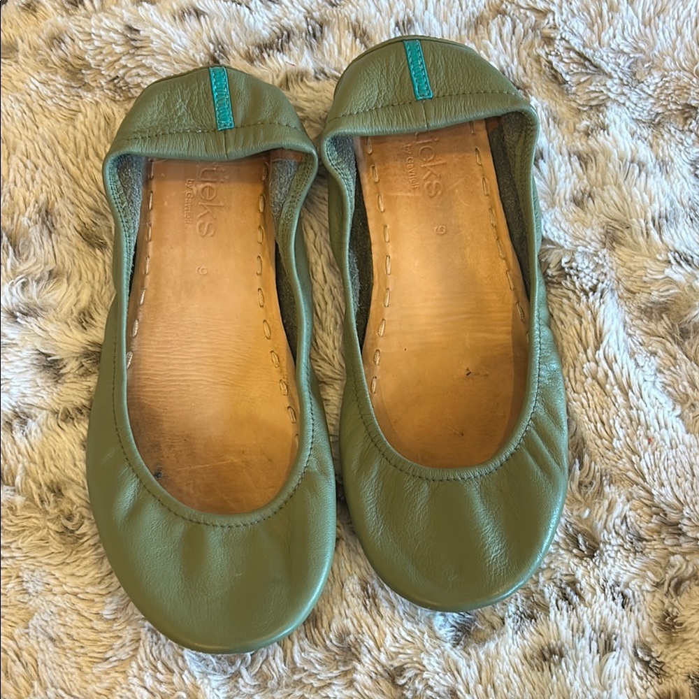 Tieks ballet flats - size 9 - Olive green